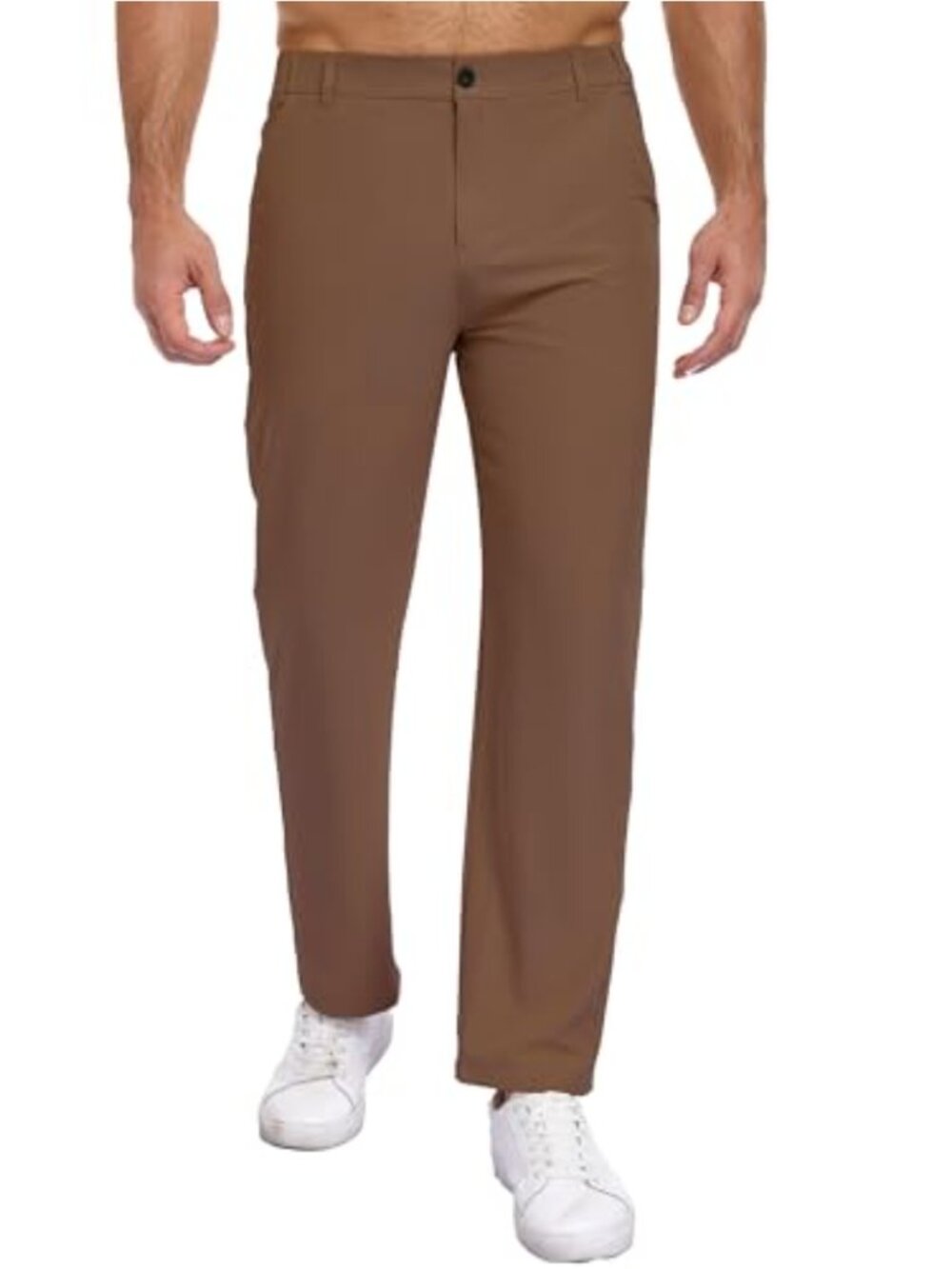 Men's Golf Pants Lightweight Stretchy Quick-Dry Straight Leg Business Casual